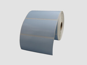 Zebra Kunststof Etiketten - 100x50mm - Blauw - rol à 1.000 stuks - Permanent - Met boorgat