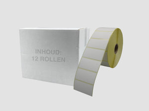 Zebra Etiketten - Direct Thermisch Gecoat - 102x64mm - doos à 12 rollen - Permanent
