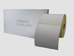 Zebra Etiketten - Direct Thermisch Gecoat - 102x102mm - doos à 12 rollen - Permanent