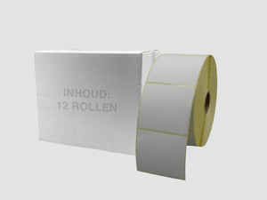 Zebra Etiketten - Direct Thermisch Gecoat - 57x51mm - doos à 12 rollen - Permanent