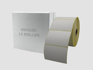 Zebra Etiketten - Direct Thermisch Gecoat - 76x51mm - doos à 12 rollen - Permanent