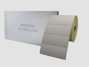 Zebra Etiketten - Direct Thermisch Gecoat - 102x38mm - doos à 12 rollen - Permanent