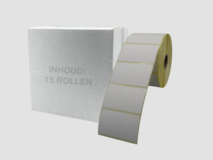 Zebra Etiketten - Direct Thermisch Gecoat - 60x35mm - doos à 15 rollen - Permanent