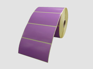 Zebra Etiketten - Direct Thermisch Gecoat - 102x51mm - Paars - rol à 1.370 stuks - Permanent