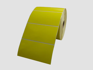 Zebra Etiketten - Direct Thermisch Gecoat - 102x51mm - Geel - rol à 1.370 stuks - Permanent