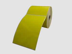 Zebra Etiketten - Direct Thermisch Gecoat - 102x152mm - Geel - rol à 475 stuks - Permanent