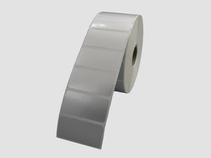 Zebra Kunststof Etiketten - 51x25mm - Zilver - rol à 2.580 stuks - Permanent