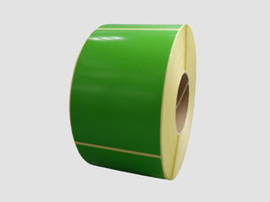 Zebra Etiketten - Direct Thermisch Gecoat - 102x152mm - Groen - rol à 950 stuks - Permanent