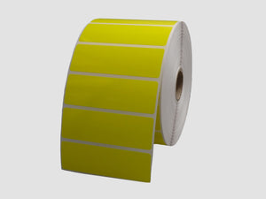 Zebra Kunststof Etiketten - 76x25mm - Geel - rol à 2.580 stuks - Permanent