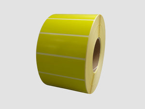Zebra Etiketten - Direct Thermisch Gecoat - 102x38mm - Geel - rol à 3.560 stuks - Permanent