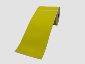 Zebra Etiketten - Direct Thermisch Uncoated - 102x210mm - Geel - rol à 210 etiketten - Permanent