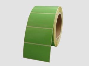 Zebra Etiketten - Direct Thermisch Gecoat - 70x40mm - Groen - rol à 1.000 stuks - Permanent