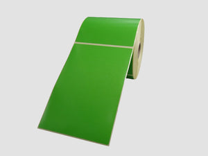 Zebra Etiketten - Direct Thermisch Gecoat - 102x152mm - Groen - rol à 475 stuks - Permanent