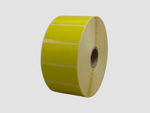 Zebra Etiketten - Paperlabels - 51x25mm - Geel - rol à 2.500 stuks - Permanent