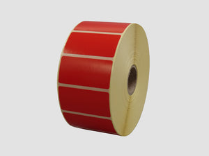 Zebra Etiketten - Paperlabels - 51x25mm - Rood - rol à 2.500 stuks - Permanent