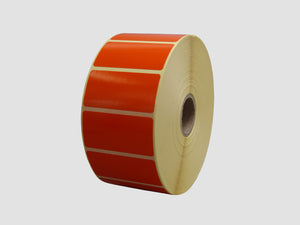 Zebra Etiketten - Paperlabels - 51x25mm - Oranje - rol à 2.500 stuks - Permanent