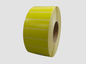 Zebra Etiketten - Direct Thermisch Gecoat - 76x25mm - Geel - rol à 5.150 stuks - Permanent