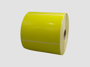 Zebra Etiketten - Direct Thermisch Gecoat - 102x76mm - Geel - rol à 930 stuks - Permanent