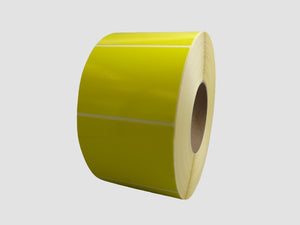 Zebra Etiketten - Direct Thermisch Gecoat - 102x76mm - Geel - rol à 1.850 stuks - Permanent