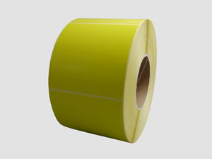 Zebra Etiketten - Direct Thermisch Gecoat - 102x102mm - Geel - rol à 1.400 stuks - Permanent