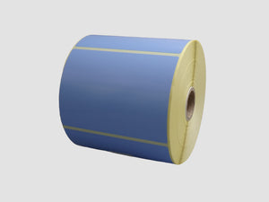 Zebra Etiketten - Direct Thermisch Gecoat - 102x76mm - Blauw - rol à 930 stuks - Permanent