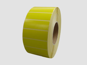 Zebra Kunststof Etiketten - 76x25mm - Geel - rol à 5.100 stuks - Permanent