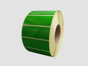 Zebra Etiketten - Direct Thermisch Gecoat - 102x38mm - Groen - rol à 3.560 stuks - Permanent