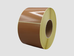 Zebra Etiketten - Paperlabels - 100x150mm - Bruin - rol à 1.000 stuks - Permanent
