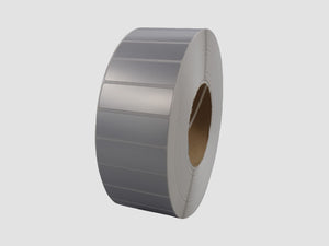 Zebra (880368-019) Kunststof Etiketten - 38x19mm - Zilver - rol à 6.742 stuks - Permanent