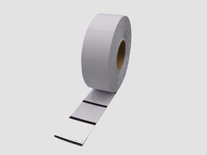 Zebra Tags - Direct Thermisch Gecoat - 35x35mm - rol à 1.000 stuks - Geen lijm - Met blackmark