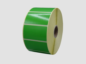 Zebra Etiketten - Direct Thermisch Gecoat - 57x32mm - Groen - rol à 2.100 stuks - Permanent