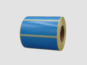 Zebra Etiketten - Paperlabels - 100x40mm - Blauw - rol à 850 stuks - Permanent