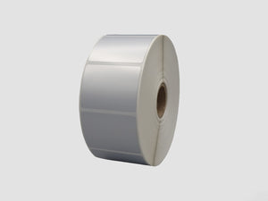 Zebra Kunststof Etiketten - 45x34mm - Zilver - rol à 2.000 stuks - Permanent