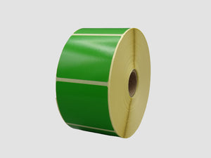 Zebra Etiketten - Direct Thermisch Gecoat - 57x51mm - Groen - rol à 1.370 stuks - Permanent