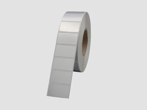 Zebra Kunststof Etiketten - 28x16mm - Zilver - rol à 2.500 stuks - Permanent