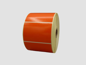 Zebra Etiketten - Direct Thermisch Gecoat - 76x51mm - Oranje - rol à 1.370 stuks - Permanent