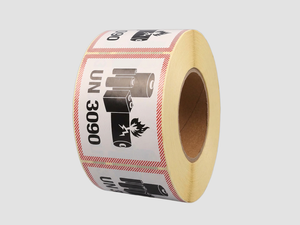 Zebra Etiketten - Paperlabels - UN 3090 - 100x100mm - rol à 1.000 stuks - Permanent